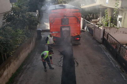 Kocaeli Gebze’de asfalt mesaisi sürüyor