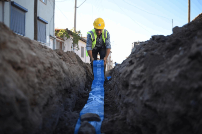 Balıkesir Burhaniye’de 60 yıllık su hattı yenilendi