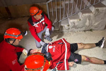 Düzce'de gerçeğini aratmayan tatbikat