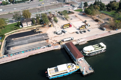 Kocaeli'de 1 Mart Vapur İskelesi Otoparkı yüzde 85 tamam