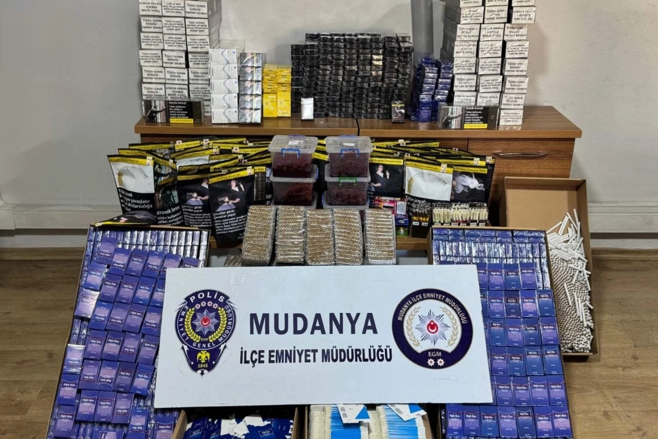 Mudanya’da kaçak tütün operasyonu