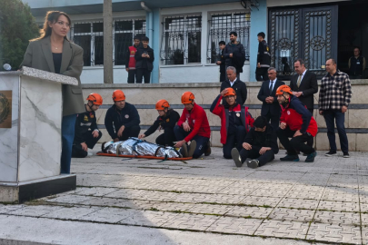 Bursa Tophane MTAL'de başarılı tatbikat