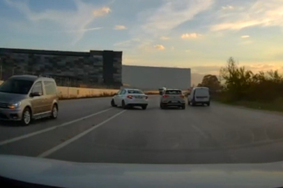 Düzce'de kural tanımazlar zor anlar yaşattı!