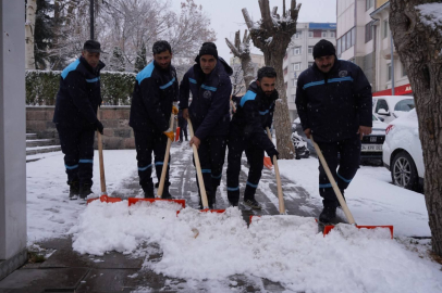 Yakutiye’de kar alarmı