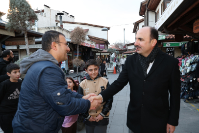 Başkan Altay, Konya'ya gelen misafirler ve esnafla buluştu