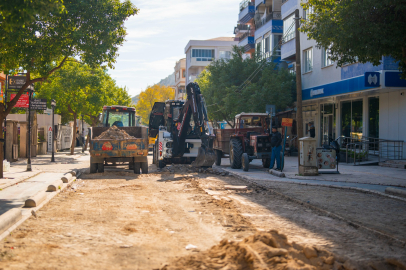Muğla Milas’ta doğalgaz sonrası yol onarımı
