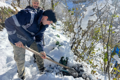 Ordu’nun yüksek ilçelerinde su hatları dondu