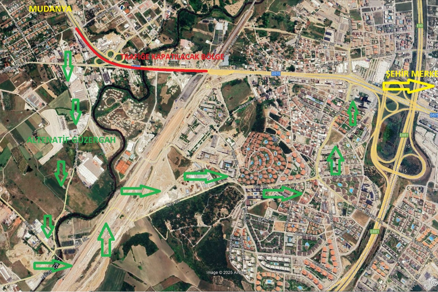 Geçit’te bu yol trafiğe kapatılacak!