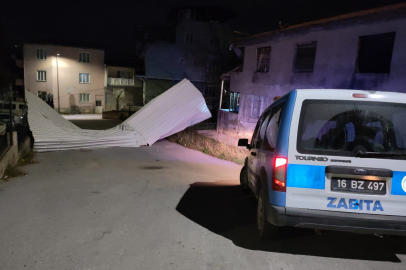 Bursa'da şiddetli rüzgara karşı Büyükşehir teyakkuzda