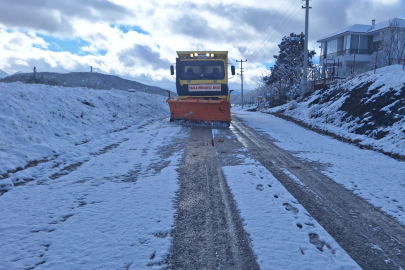 Muğla’da karla mücadele aralıksız devam ediyor