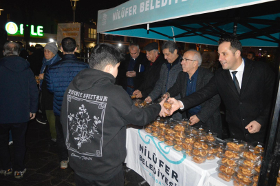 Bursa Nilüfer’de kandil geleneği yaşatıldı