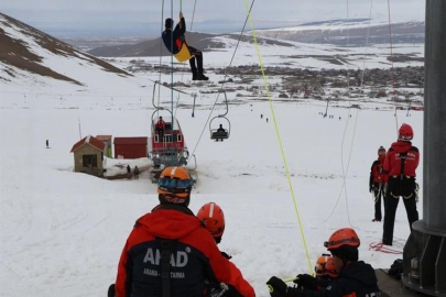 AFAD'dan çığda tatbikat nefes kesti