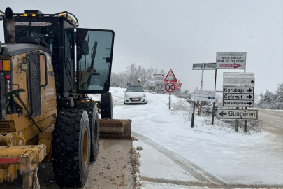 Bursa Nilüfer’de kar mesaisi