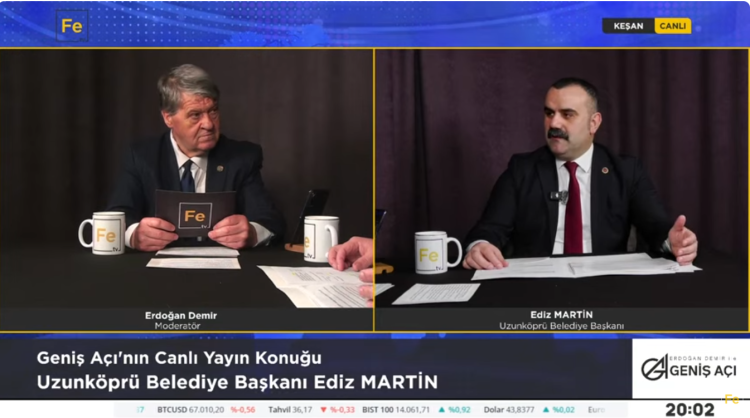 Martin, Fe TV’de açıkladı: Uzunköprü’nün geleceği OSB’de 1 1772265438 225