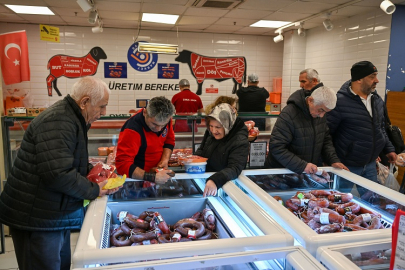 Başkent Market'te et satışı tam gaz