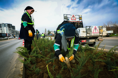 Bursa Büyükşehir'den cadde ve bulvarlara estetik dokunuş