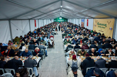 Samsun'da iftar çadırlarına yoğun ilgi