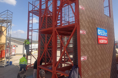 Kocaeli Büyükşehir personeline 'yüksekte çalışma' eğitimi