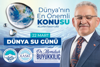 Memduh Büyükkılıç'tan 'Su Günü' açıklaması