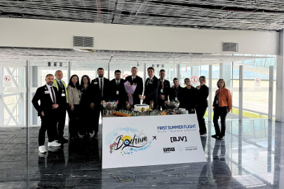 Milas-Bodrum Havalimanı sezonun ilk dış hat uçuşunu karşıladı