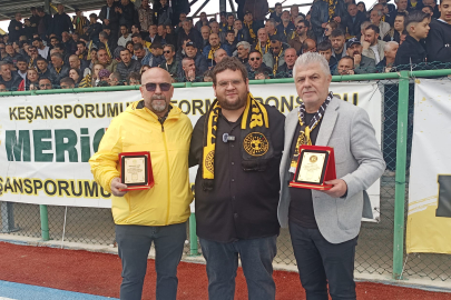 Fe TV’den Keşanspor ve Meriçler Tarım’a teşekkür plaketi