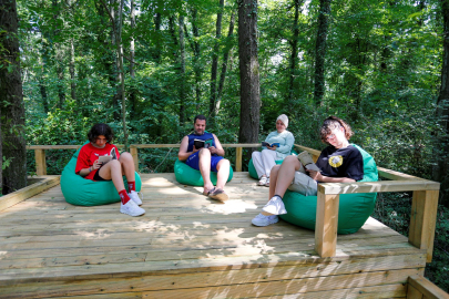 Orman Kütüphanesi’nde okuma keyfi bambaşka