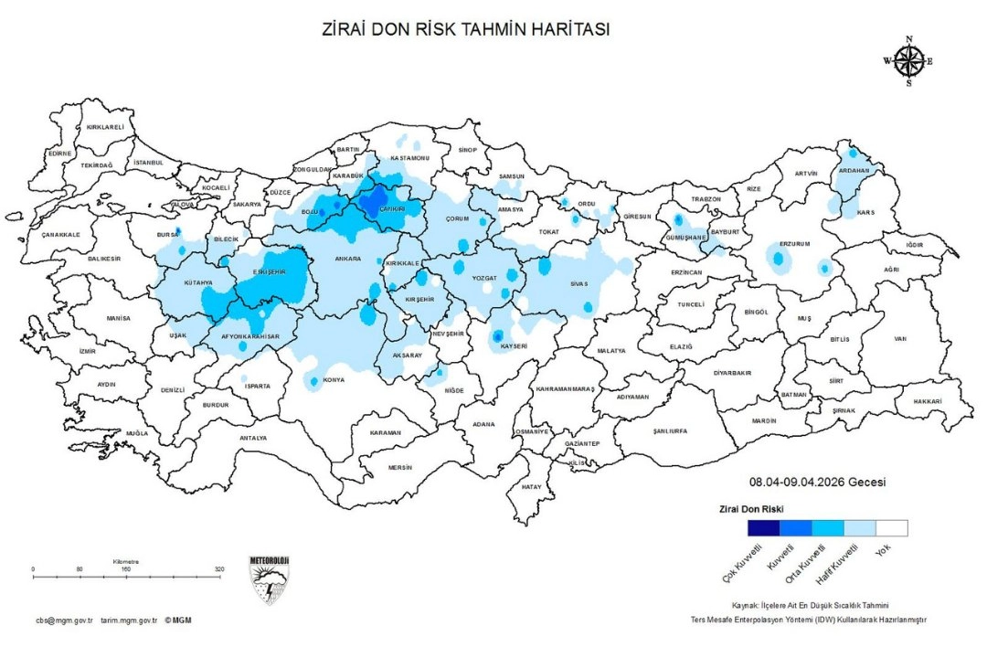Tekirdağ'dan zirai don uyarısı!