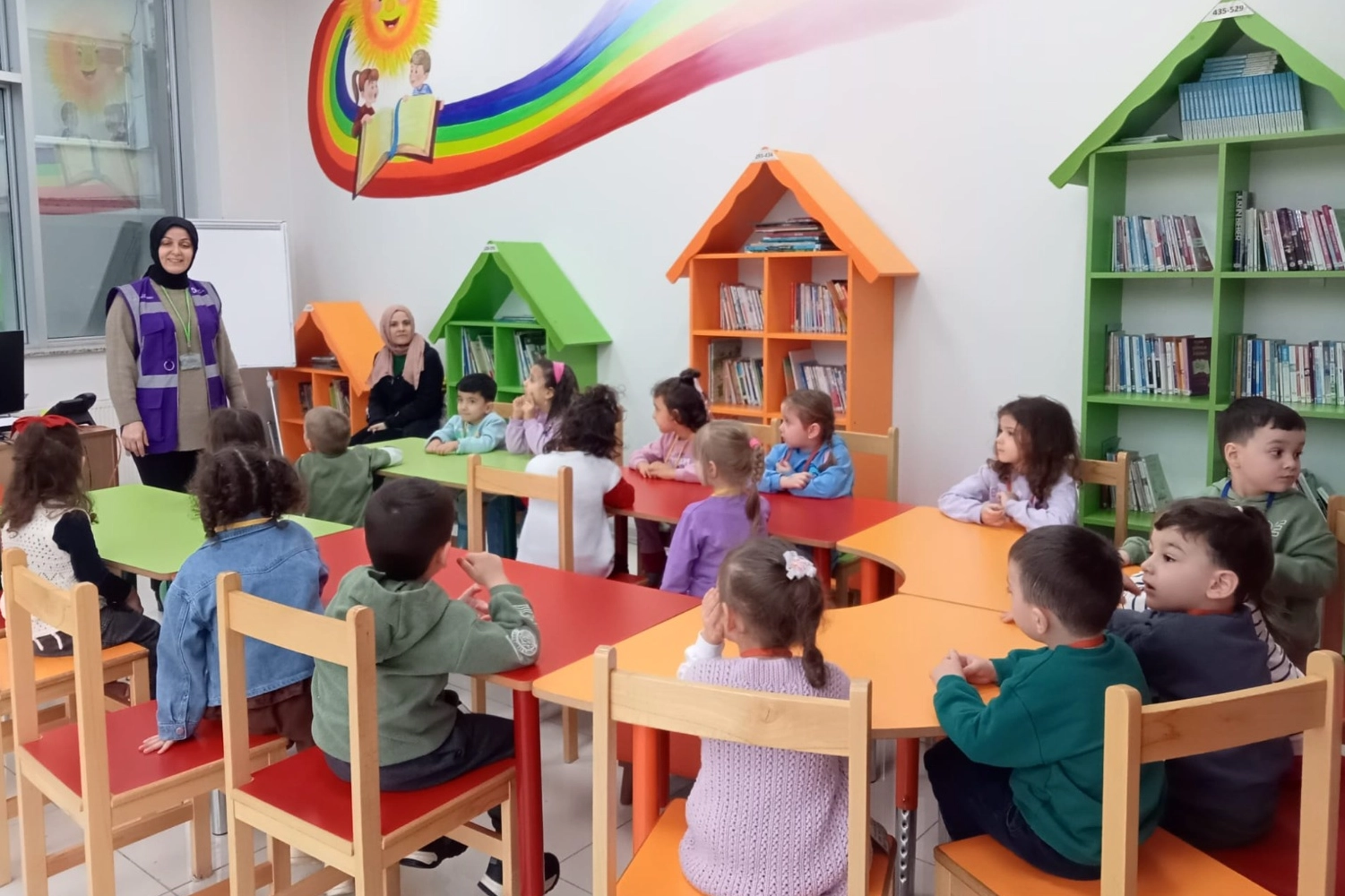 Koceli'de İZGİM Çocuk Kütüphanesi, öğrencileri ağırladı