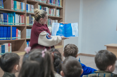 Ankara Keçiören'de minik öğrenciler kütüphane atmosferini yaşadı