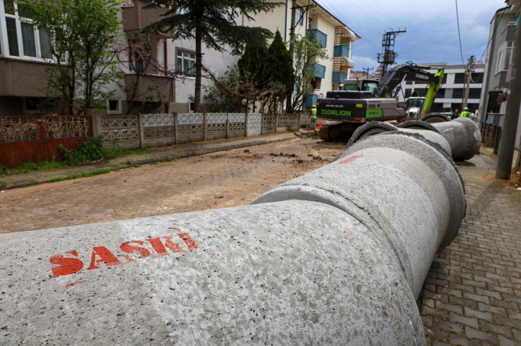 SASKİ’den yeni yağmur suyu hattı