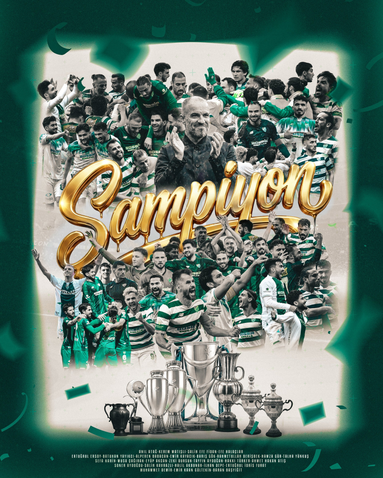 Bursaspor 1. Lig’e yükseldi… Bursa’da 5 gollü zafer!