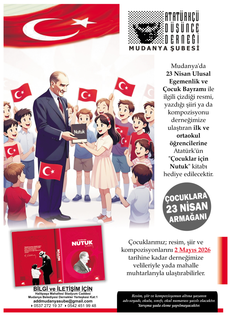 ADD Mudanya Şubesi’nden 23 Nisan’a özel hediye