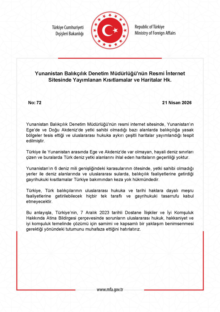 Türkiye’den Yunanistan’a harita tepkisi!