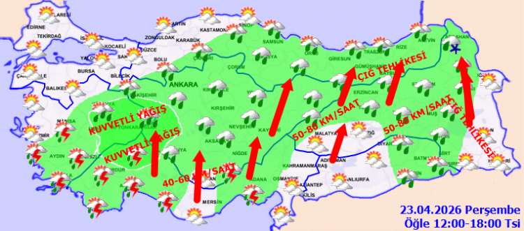Meteoroloji uyardı! Fırtına ve kuvvetli yağışa dikkat