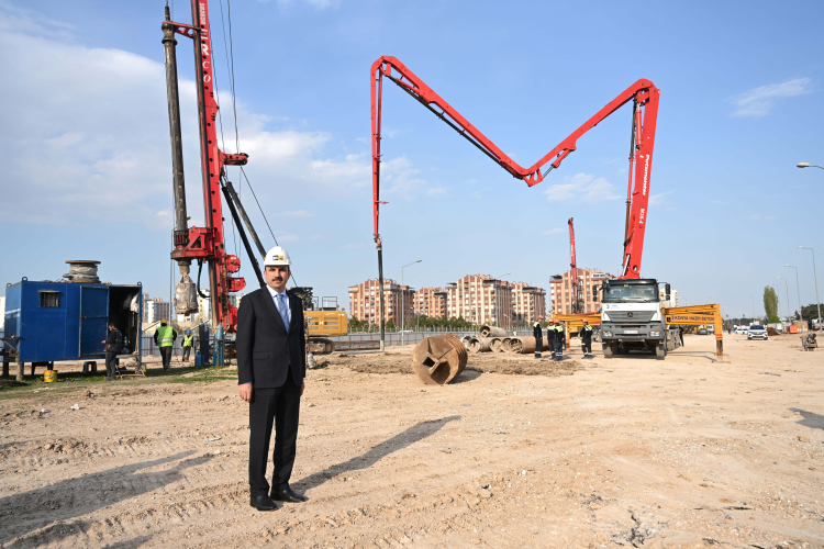Konya’da Stadyum-Şehir Hastanesi Tramvay Hattı’nda ikinci etap sürüyor