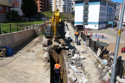 Trabzon Ortahisar’da altyapı seferberliği sürüyor