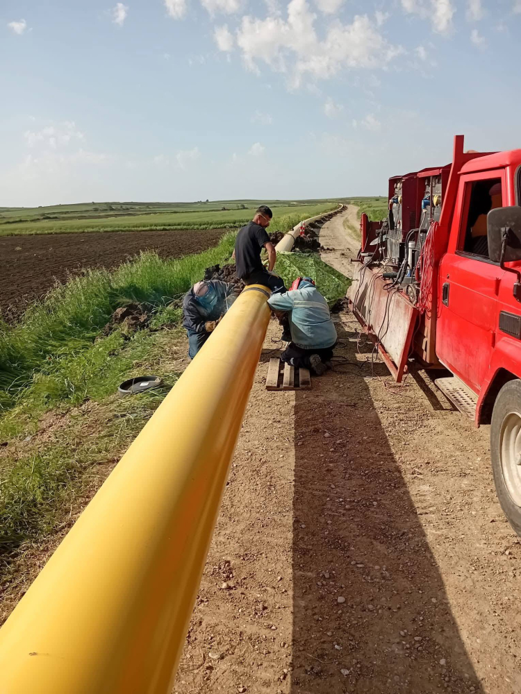 İpsala İbriktepe’de doğal gaz için ilk kazma