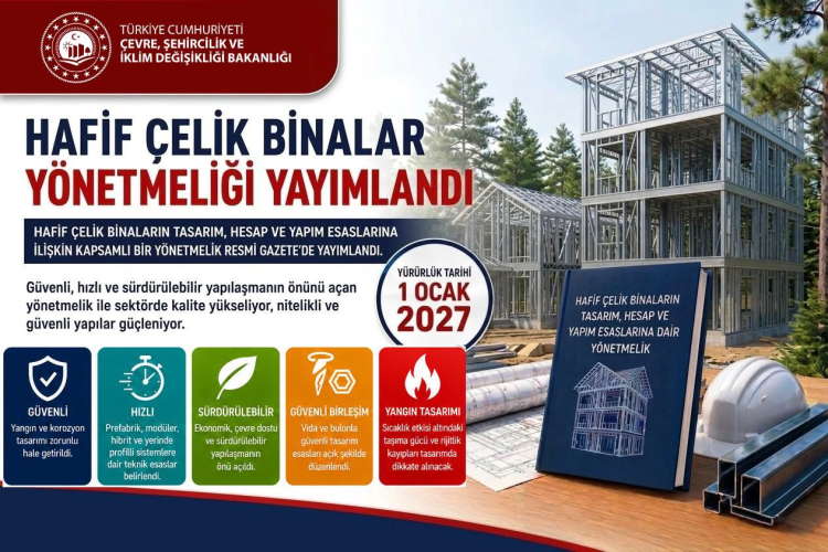 Hafif çelik binalarda yeni dönem