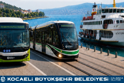 Kocaeli'de toplu taşıma 19 Mayıs’ta ücretsiz