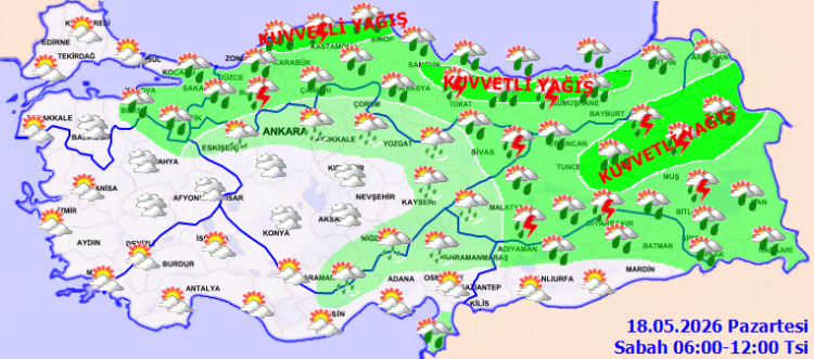 Orta ve Doğu Karadeniz’de yağış uyarısı