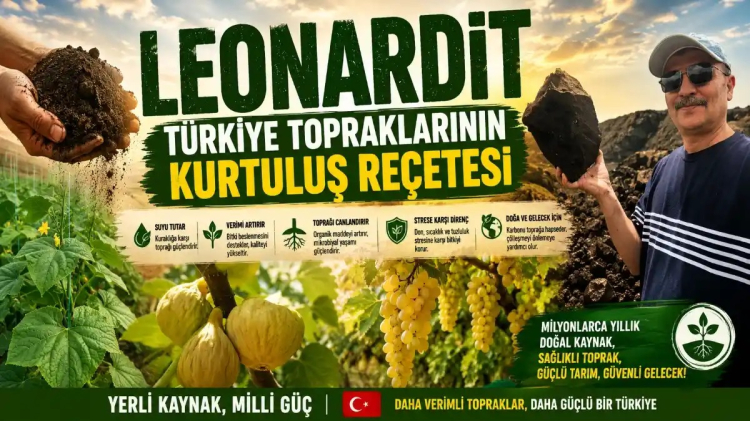 Türkiye tarımında yeni umut… Leonardit ile toprağın hafızası canlanıyor