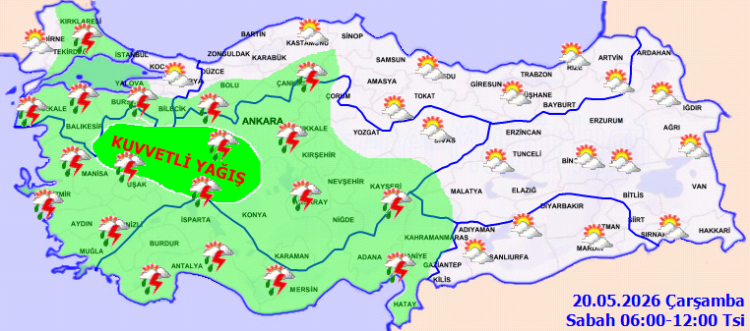 Meteoroloji’den kuvvetli yağış ve rüzgar uyarısı
