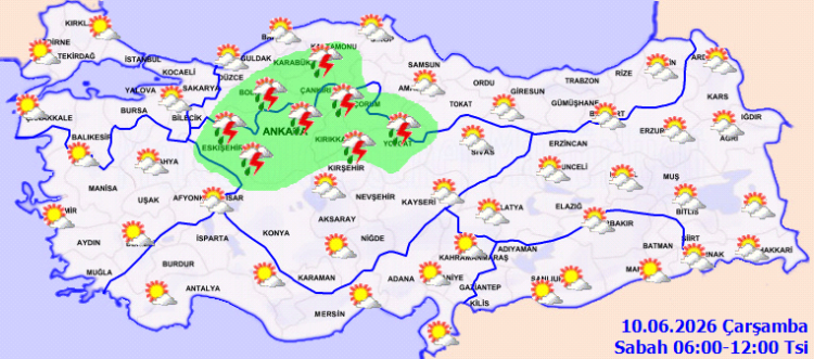 10 Haziran 2026 hava raporu… Bugün hava nasıl olacak?