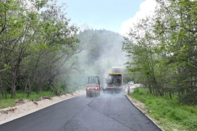 Gölcük Tabiat Parkı’nda yollar asfaltlanıyor, konfor artıyor