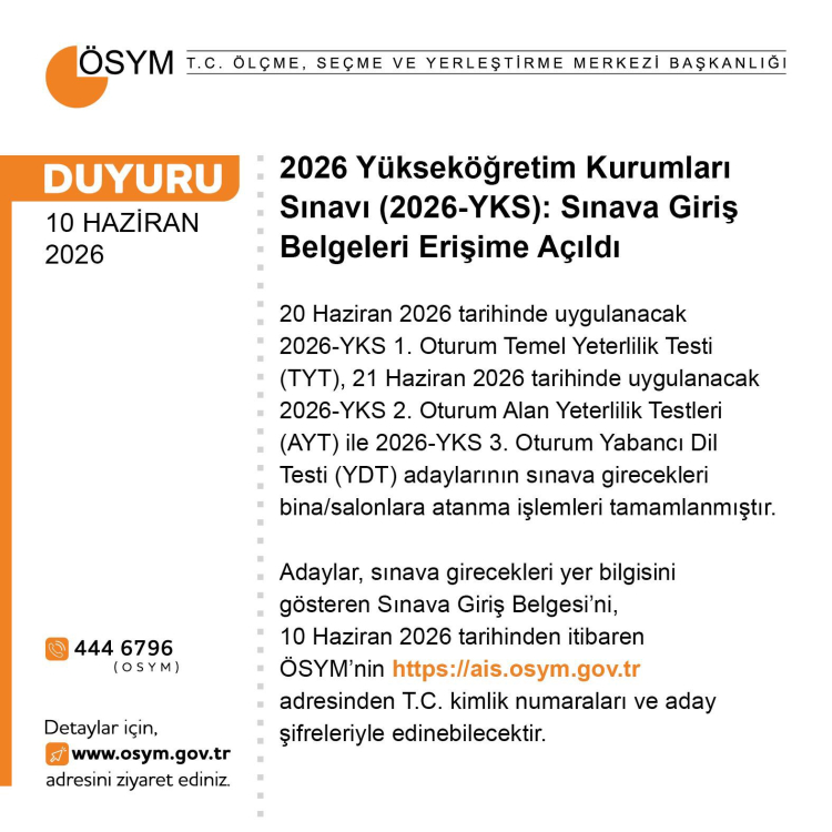 Milyonlarca adayın YKS heyecanı başladı