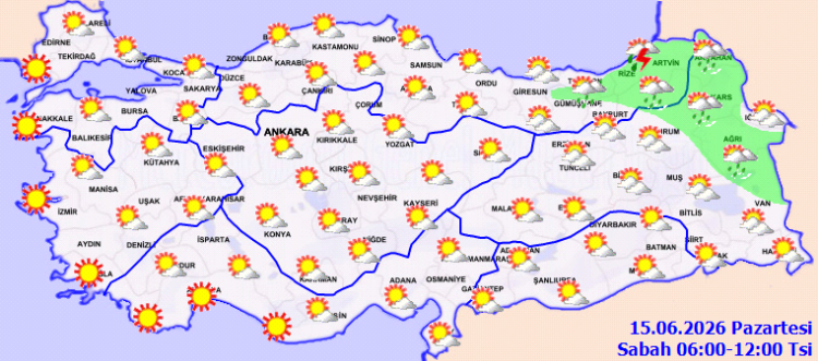 Sıcaklıklar yükseliyor, sağanak etkili olacak