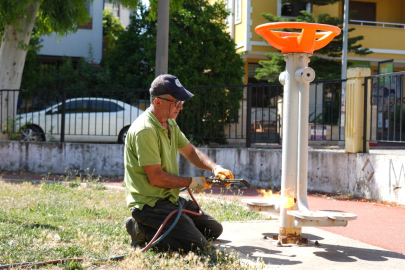 Muğla Milas’ta parklarda yenileme seferberliği başladı