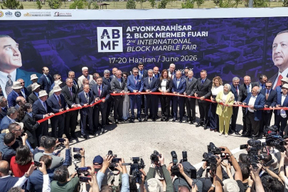 Afyonkarahisar Blok Mermer Fuarı kapılarını açtı... 183 yabancı alıcı Türkiye’de