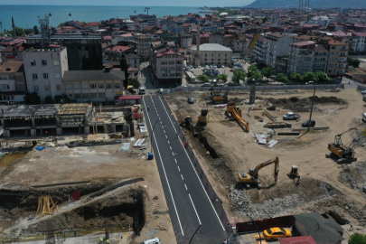 Ordu'da Millet Düzü’nde ilk asfalt serildi