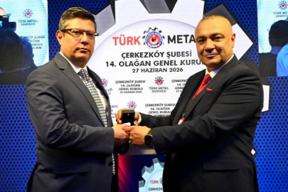 Türk Metal Çerkezköy Şubesi'nde genel kurul coşkusu